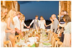 family-style-wedding-reception-prayer