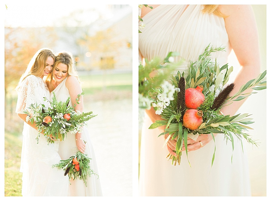 fruit-pomegranite-bouquet-floral-greenery-wedding-party