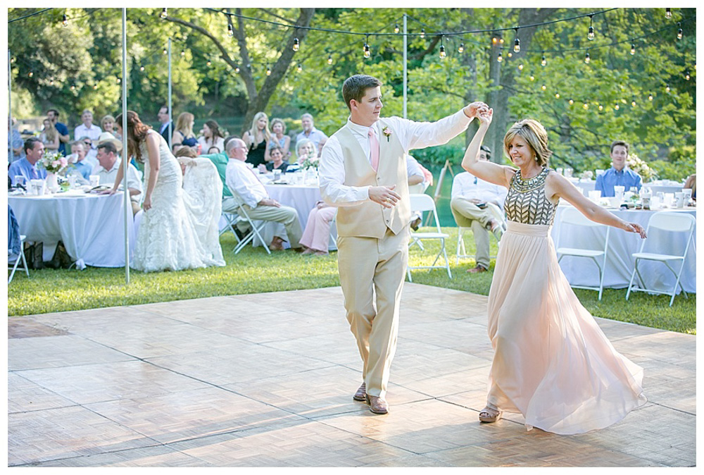 Texas Hill Country Backyard Wedding - Mother Son Dance