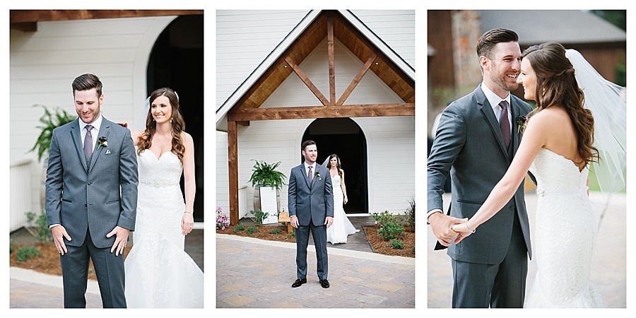 Elegant Hill Country Wedding first look